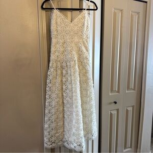 Lost + Wander Cream Lace Detail Dress
